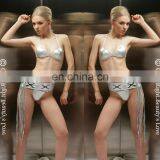 2016 Beautyslove Sexy Silver Light Hot Girls Woman Sexy Bra Lingerie Net Bra Sets thumbnail-2