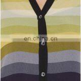 Fashion New Women Clothes Tops Loose Perspective Sexy Sheer Chiffon Collar Neck Strip Print Style Shirts For Women thumbnail-4