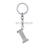 26 Letter Available Alphabet Rhinestones Metal Keychain thumbnail-6