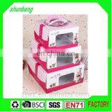 2015 Custom Folding 350gsm Art Paper & Paper 10inch Box With Handle