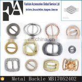 New Design Antique Brass Handbag Shoes Round Metal Slide Bar Buckles thumbnail-6