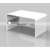 Custom design clear acrylic table,bespoke acrylic luxury furniture for living room