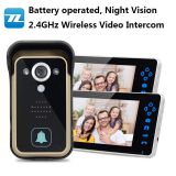 2.4ghz digital wireless intercom video door phone battery video doorbell TL-A700A