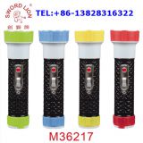 High quality metal & ABS plastic dry battery power led flashlight torch popular in Africa