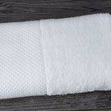 Wholesale Cheap 100% Cotton Dobby White Hotel Hand Towel