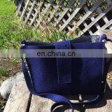 Handmade Modern Designed Felt Messenger Bag With Cotton Lining thumbnail-3