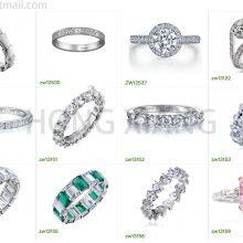 Brand Jewelry Style Fashion S925 Diamond Ring Set thumbnail-4
