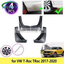 4 PCS Mudguards Mudflap Fender Mud Flaps Splash Muddy Baffle Accessories for VW Volkswagen T-Roc TRoc T Roc 2017 2018 2019 2020