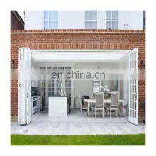 Factory Make Large Opening Insulated Soundproof Interior Aluminum Glass bi Folding Narrow bi Fold Doors thumbnail-2