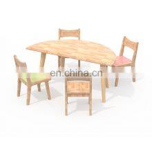 Kids Study Table and Chairs Kindergarten Classroom Furniture Nursery Wooden Furniture Sets thumbnail-4