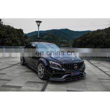 Full-dry Carbon Fiber Process TAKD Brand Auto Front Bumper Carbon Fiber Front Lip For BENZ AMG C63 W205 thumbnail-5