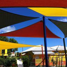 Sun Shade Sail Rectangle Canopy 9.8 x 9.8 Sail Shade Sun Shades for Patios thumbnail-4