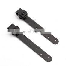 Heavy Duty Set Cabinet Rolling Industrial Quiet Bypass Iron Double Barn Door Hardware Kit Exterior Sliding Barn Door Hardware thumbnail-2