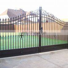 Steel Gates Wrought Iron Gate With Hot Galvanized for Villa Entrance Garden thumbnail-4