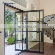 Custom Pivot Steel & Glass Exterior Doors Modern Glass Metal Wrought Iron Grid Doors Pivot Front Door thumbnail-2