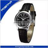 Genuine Leather Band Business Design Quartz Wrist Watch thumbnail-2