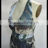 The New 2015 Women Printing Silk Evening Dress thumbnail-1