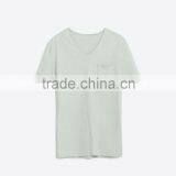 Casual Lightweight Mens Plain Raw Cuff T- Shirts Custom thumbnail-5