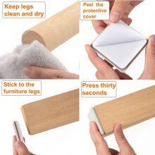 Furniture Sliders Plastic Self-Adhesive Square Sliding Pads, Chair Glides for Carpeted Tile Vinyl Hardwood Floors thumbnail-3