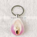 Promotional Gift Sea Shell Blue Acrylic Key Chain thumbnail-2