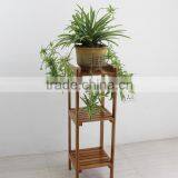 2015 Solid Wood Flower Shelf,retail Store Wood Display Shelf