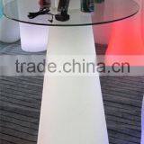 PE Plastic Bar Table With LED Light and Remote Control YXF-50120E
