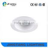 3" Matte White Round Baffle Trim Accommodatea an GU10 MR16 ETL thumbnail-1