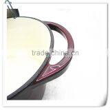 Enamel Cast Iron Casserole With Cover and Ears thumbnail-3