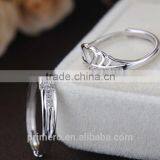 S925 Sterling Silver Couple Ring for Lovers Crown Cross Zircon Engagement Rings thumbnail-4