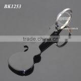 Guitar Shaped Promotional Custom Laser Logo Aluminum Anodizing Black Metal Guitar Keychain Opener thumbnail-4