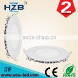 Modern Design Round Recessed 3w Mini Led Ceiling Light 2700k-6800k