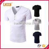 2016 New Fashion Men Slim Fit Cotton V-Neck Short Sleeve Casual T-Shirt Tops thumbnail-1