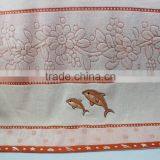 Jacquard Velour Cheap Fancy Bath Towel With Embroidery thumbnail-2