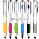 Wholesale 3 in 1 Promotional Touch Screen Pen With Led Light