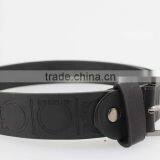 1 INCH Men's Fashion Black PU Leather Belt Casual Waist Belt for Jeans thumbnail-6