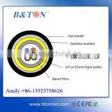 4 Core/Quad Cores Armored Anti-rodent Fiber Optical Cable Indoor thumbnail-1