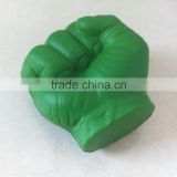 mini green fist pu promotional toys