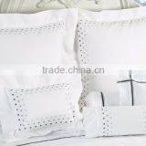 Embroidered White Cotton Pillow Case No.61 thumbnail-4