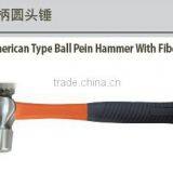 American Type Ball Pein Hammer With Fiberglass Handle