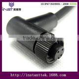 INST M12 90 Degree 3pin Waterproof Connector