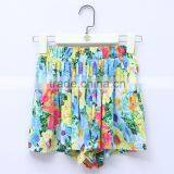 Women's Casual Flouncing Elastic Waist Cotton Culottes thumbnail-1