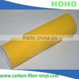 Yellow Matte Vinyl Film Diamond Glitter Vinyl Wrap Air Channel 1.52m*30m/roll Diamonds Decoration