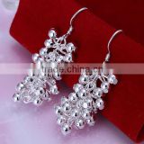 925 sterling silver jewelry wholesale hook dangle grape earrings