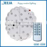 8 inch under vase base LED RGB crystal floral centerpiece with battery operated