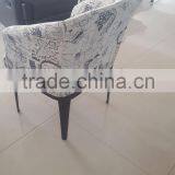 Coffee Shop Colorful Single Sofa Fabric Tub Chair thumbnail-4