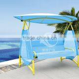 New Product Blue Swing Chair Outdoor Garden Rocking Chair With Canopy High Quality Popular Style thumbnail-1