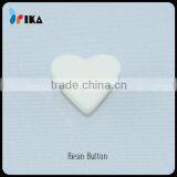 Heart Shape Buttons White Bulk Buttons thumbnail-1