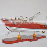 RIVA ARISTON SPEED BOAT (RED-WHITE) - WOODEN CRAFT OF VIETNAM, MODEL SHIP HANDMADE thumbnail-2