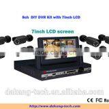 7inch LCD Screen, 8cn 960H Dvr Kit Security DVR Kit, Cmos 800tvl Security Camera Kit, ,iPhone&Anroid Phone View