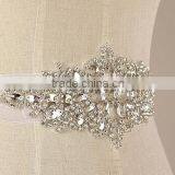 Crystal Mesh Fabric Rhinestone Trim Crystal Appliques for Wedding Dresses Sash Belt/Headband thumbnail-2